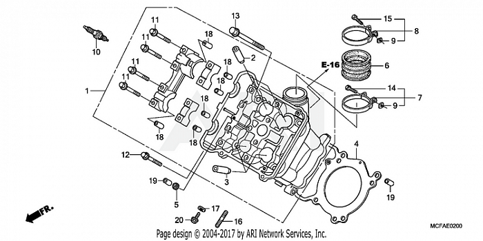 FRONT CYLINDER HEAD