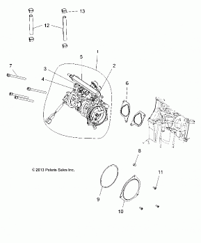 ENGINE, THROTTLE BODY - A14GH8EFI (49ATVTHROTTLEBODY14SPXP850)