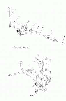 ENGINE, OIL PUMP and LINES - S12CG6GSA/GSL/GEL (49SNOWOILPUMP12PR)