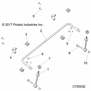 SUSPENSION, FRONT STABILIZER BAR- R19RSW99AS/A9/AD/BS/B9/BD (C700032)