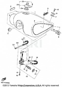 FUEL TANK NON CALIFORNIA MODEL