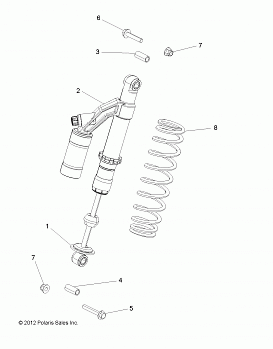 SUSPENSION, SHOCK, REAR, MOUNTING - A17SVS95CM