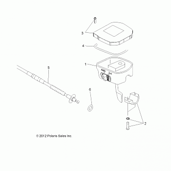 STEERING, CONTROLS, THROTTLE ASM. and CABLE - A15SVA85FD (49ATVCONTROLS13850SCRAM)