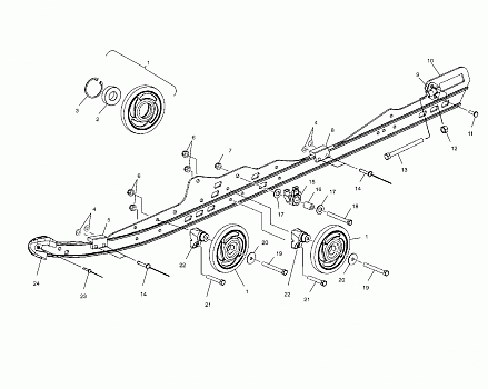 RAIL MOUNTING SUSPENSION - S00SR5AS (4953915391b010)