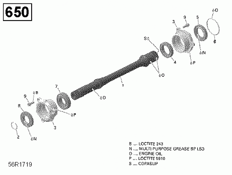 Drive Shaft - 650 EFI