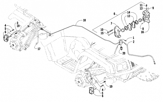 HYDRAULIC FOOT BRAKE ASSEMBLY