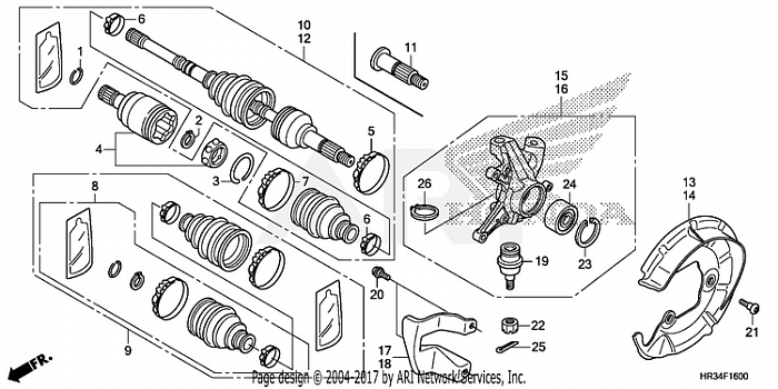 FRONT KNUCKLE@FRONT DRIVE SHAFT