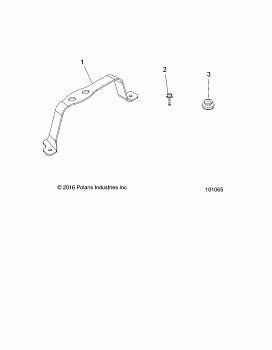 ENGINE, AIR INTAKE SYSTEM SUPPORT BRACKET - A19SWS57P1/P2