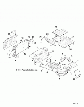 ENGINE, EXHAUST SYSTEM - Z16VDE92NH/NW (700475)