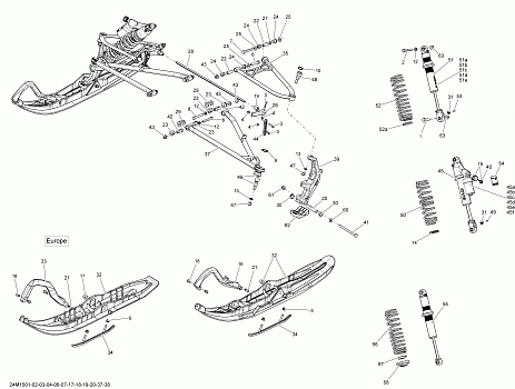 Front Suspension And Ski _24M1503