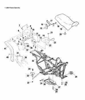REAR CAB and SEAT - A02CB50FC (4974857485A03)