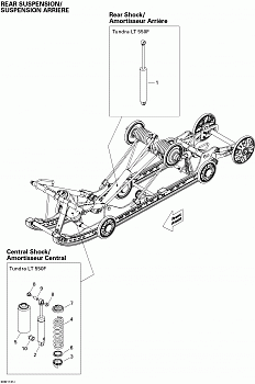 Rear Suspension Shocks LT 154'' 550F