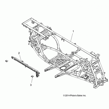 CHASSIS, MAIN FRAME - A17SYS95CK (49ATVFRAME15850TRG)