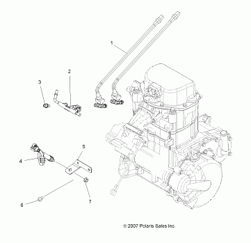 ENGINE, FUEL INJECTOR - A10CL76AA (49ATVFUELINJECT08SP800EFI)