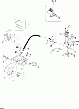 Hydraulic Brake SKANDIC 550F