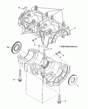 ENGINE, CRANKCASE - S18CFF5BSL/BEL (4997239723C10)