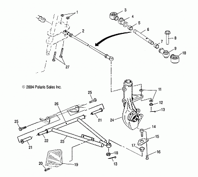 A-ARM/STRUT MOUNTING - A05CL50AA (4995019501B05)