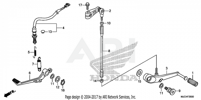 BRAKE PEDAL@CHANGE PEDAL