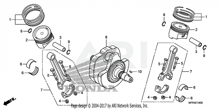 CRANKSHAFT + PISTON