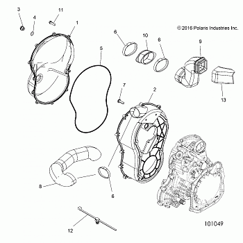 BODY, CLUTCH COVER - A18SVA85B5 (101049)