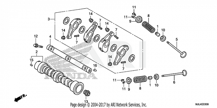 CAMSHAFT + VALVE