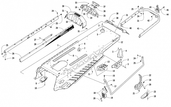 TUNNEL AND REAR RACK ASSEMBLY