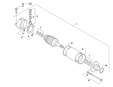 STARTER MOTOR ASSEMBLY