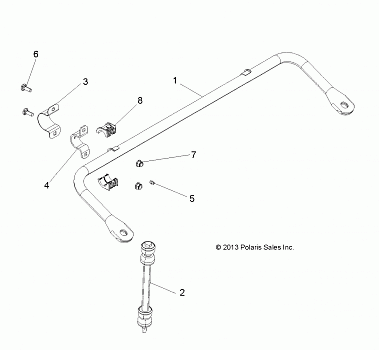 SUSPENSION, STABILIZER BAR - R14RH57AA/AC/AR/6EAZ (49RGRSTABILIZERFRT14570)