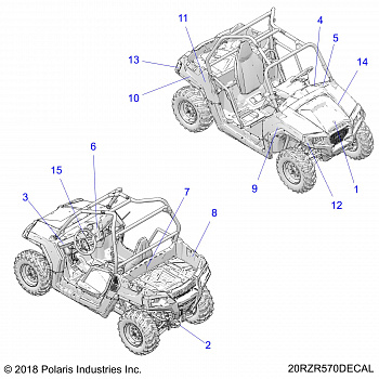 BODY, DECALS - Z20CHA57A2/E57AM (20RZR570DECAL)
