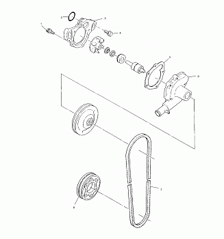 WATER PUMP - S01NB4BS (4960876087C006)