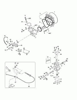 Oil Injection System, Oil Pump, Rotary Valve