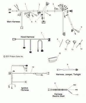 ELECTRICAL, WIRE HARNESS - S12BF6NSA/NSL (49SNOWHARNESS12600RUSH)