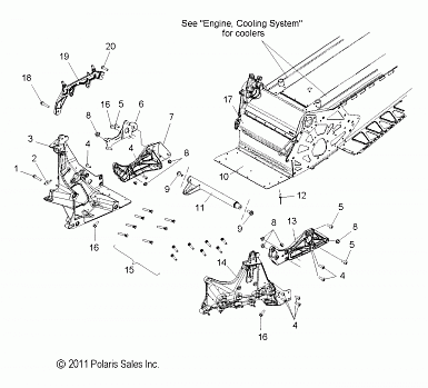 CHASSIS, BULKHEAD ASM. - S12CG6GSA/GSL/GEL (49SNOWCHASSISFRT12600RMKPRO)