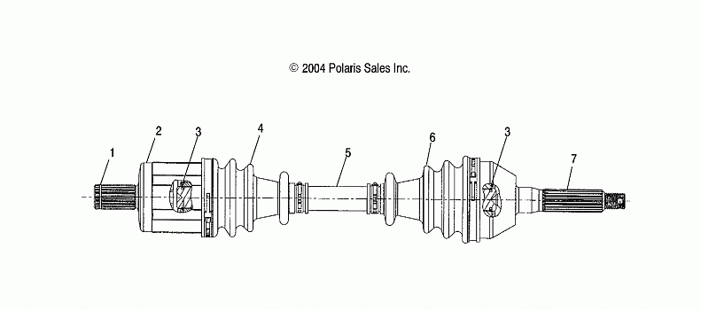 FRONT DRIVE SHAFT - A05MH68AC/AS/AT/AU/AW (4994169416B10)