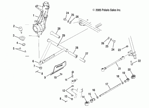 A-ARM and STRUT MOUNTING - A05MH68AC/AS/AT/AU/AW (4999200299920029C03)