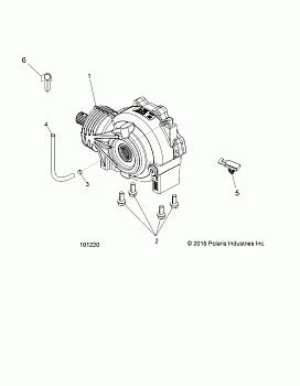 DRIVE TRAIN, FRONT GEARCASE MOUNTING - A19DAE57D5 (101220)