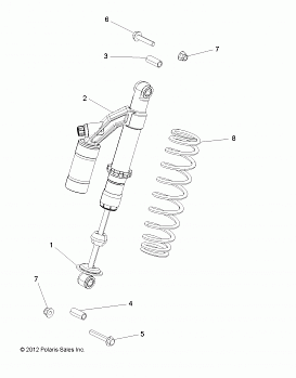 SUSPENSION, SHOCK, REAR, MOUNTING - A18SVE95BR