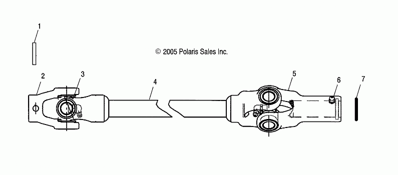 PROP SHAFT, FRONT - R06RD50AB/AC (4999203249920324B10)