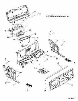 BODY, REAR FLOOR and FENDERS - R19RNA57B1/B9/EBX (701868)