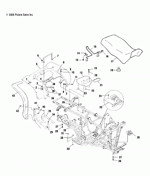 REAR CAB and SEAT - A01CH50AD (4960026002A003)