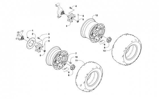 WHEEL AND TIRE ASSEMBLY