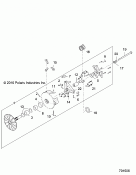 DRIVE TRAIN, PRIMARY CLUTCH - Z17VFE92AK/AM/AB (701506)