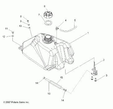 BODY, FUEL TANK - A08GJ52AA/AB/AC (49ATVFUEL08OUT525S)