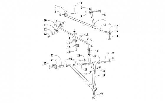 A-ARM AND SWAY BAR ASSEMBLY