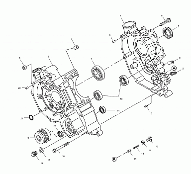 CRANKCASE - A01CH50EB (4964466446D002)