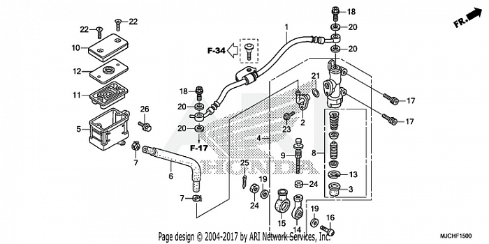 REAR BRAKE MASTER        CYLINDER (1)