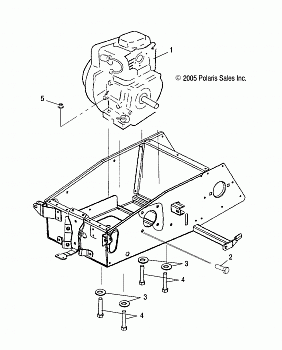 ENGINE, MOUNTING - S16WB1ASA/AEA (49SNOWENGINEMOUNT09120)