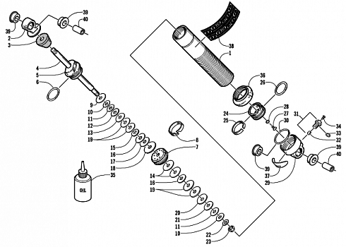 FRONT SUSPENSION SHOCK ABSORBER