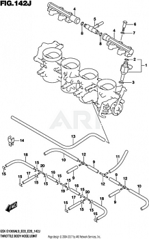 THROTTLE BODY HOSE/JOINT (GSX-S1000AZL9 E33)