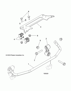 SUSPENSION, STABILIZER BAR, FRONT - A18DAE57N5 (100530)